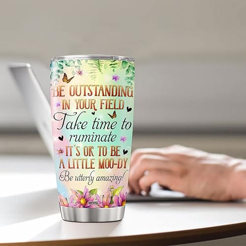 Miniatura 11 de Vaso de café de gnomo, taza de viaje grande con tapa, taza aislada, regalos de cumpleaños para mujeres, niñas, hombres, bebidas calientes y frías