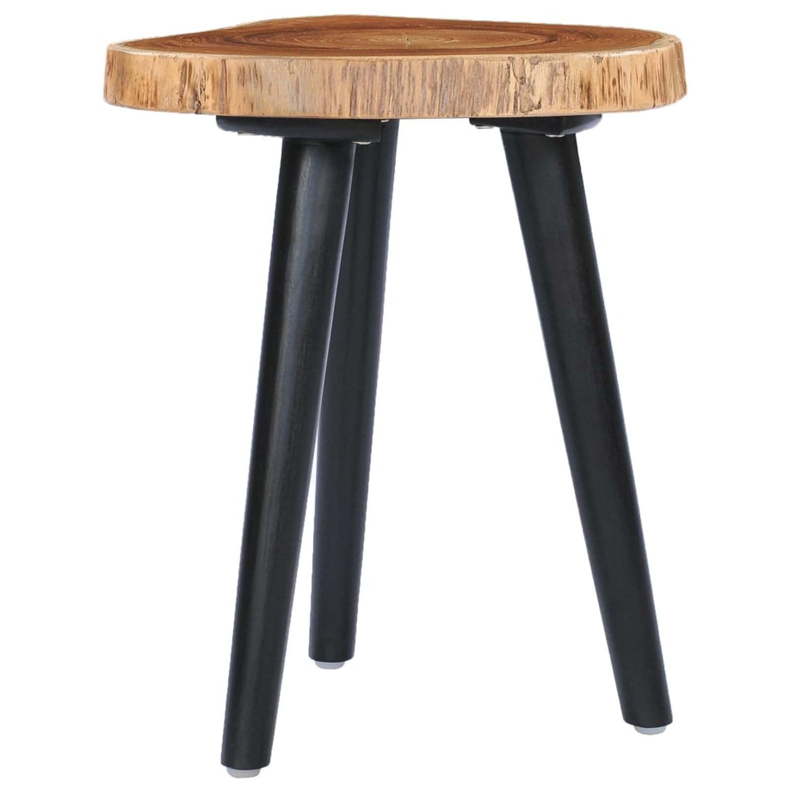 Homgoday Table basse 40 x 45 cm en teck massif, table d'appoint, table d'appoint pour salon, salle de réception d'invités, chambre à coucher et mobilier de bureau