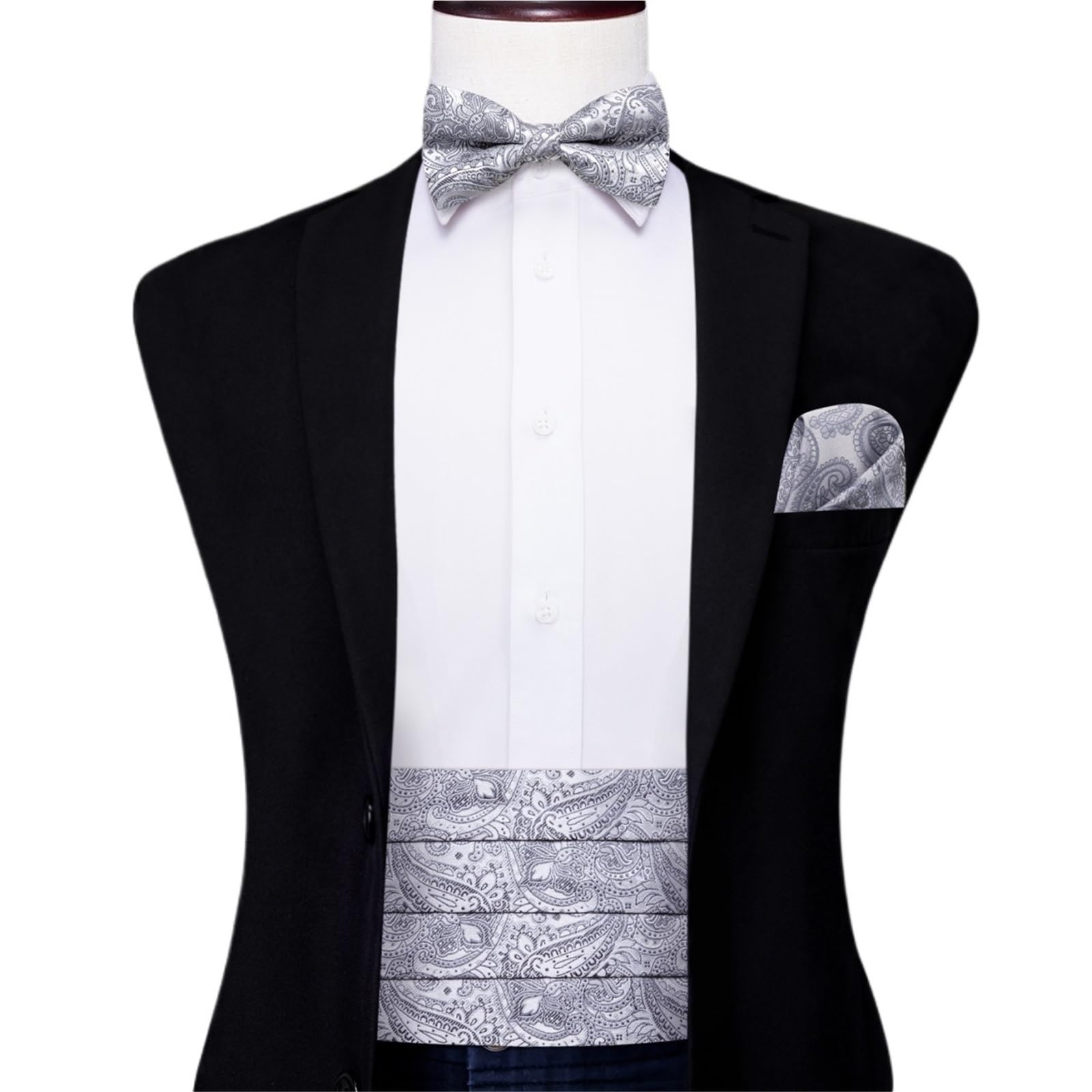 Kummerbund Rotes Kummerbund-Fliege-Set, formelles Smoking-Korsett, elastischer Gürtel for Männer, Hochzeit, Kummerbund(Color20)