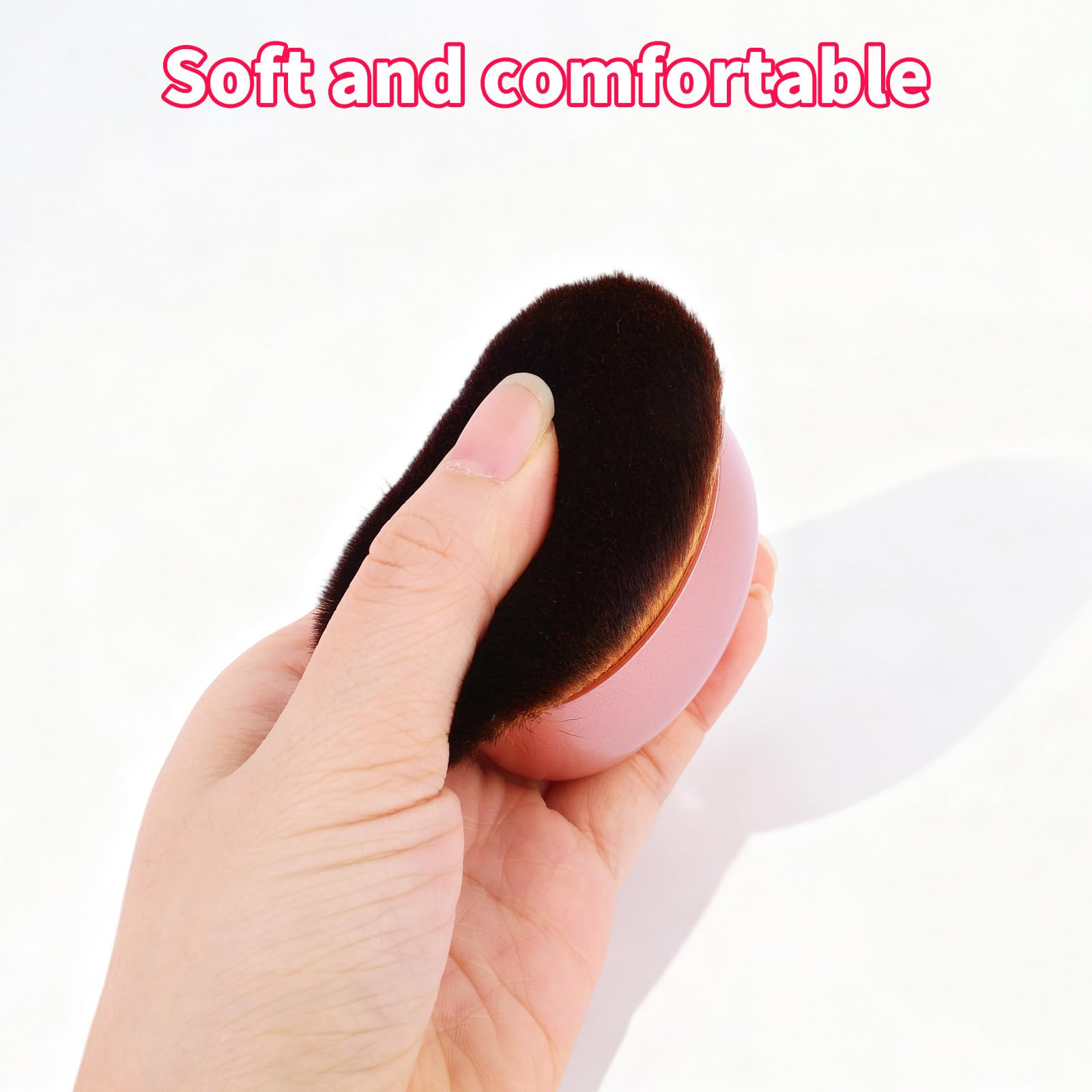 Pennello per il Trucco del Corpo Grande con Custodia, Applicatore Autoabbronzante a Testa Larga Applicatore per Protezione Solare Fondotinta Lozione Abbronzante Fard