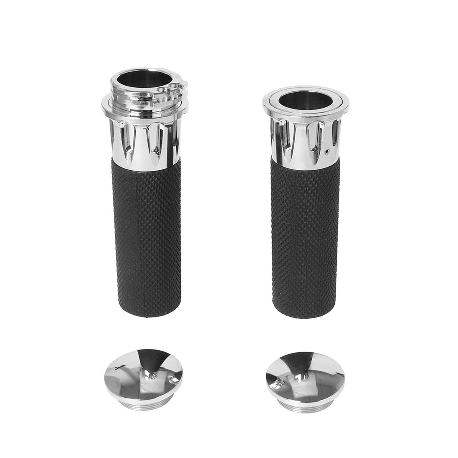 Poignées de guidon électroniques for moto, 1 ", 25mm, compatibles avec Harley Sportster 883 1200 XL XR Softail Touring Dyna(Black)