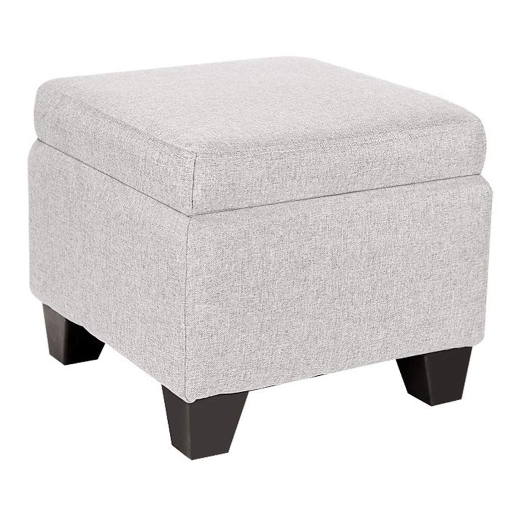 Meble wielofunkcyjna szafka podnóżek otomana pufa stołek do makijażu miękka torba Sofa ławka dom jasnoszary podnóżek otomana
