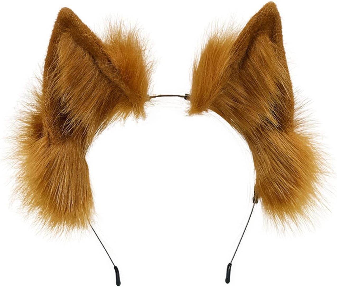 NALACAL Animal Ear Headband for Cosplay, Handmade Faux Fur Ears, Wolf/Fox/Cat/Leopard Headband, Furry Costume Accessory for Women & Girls, Party, Anime, and Cosplay Events