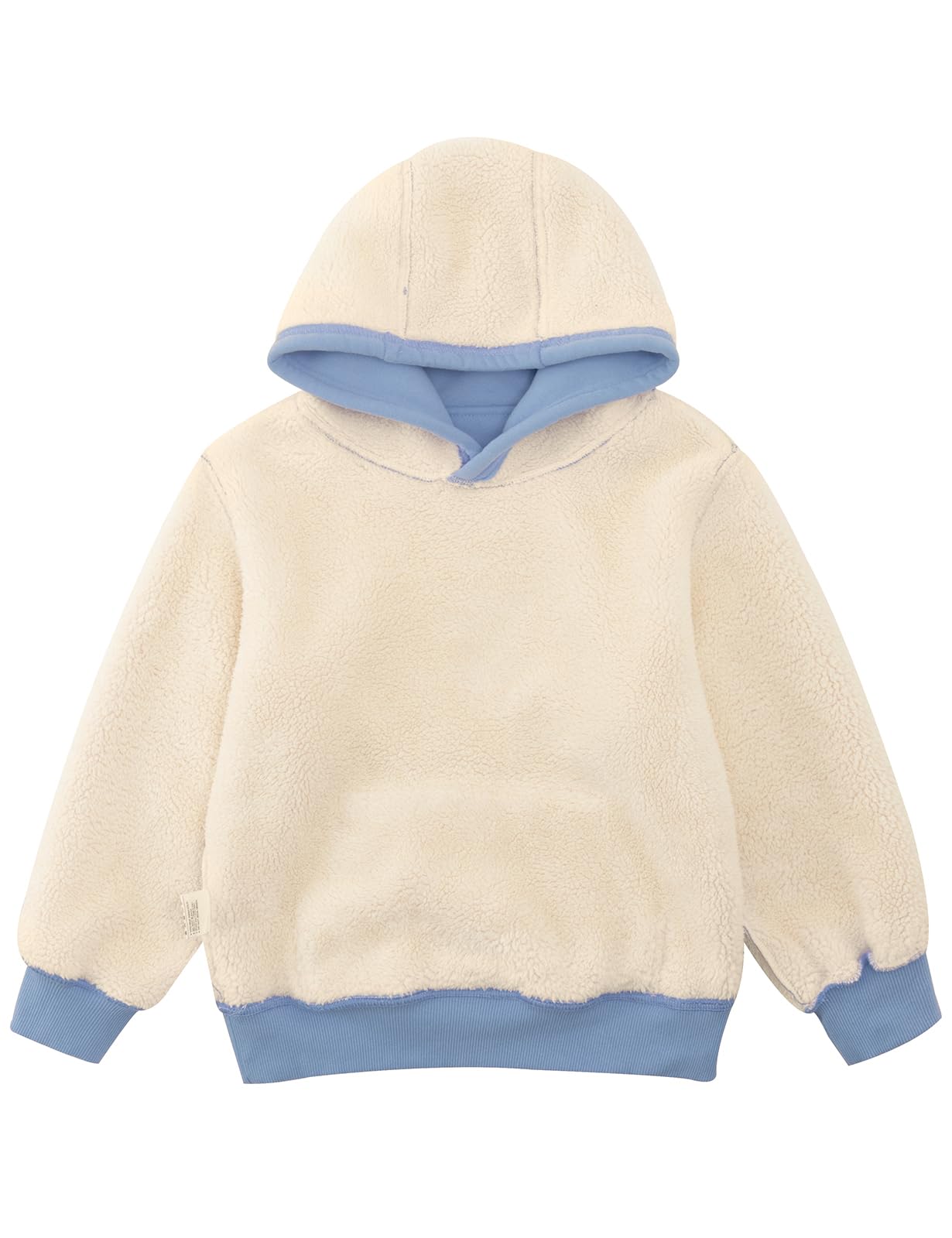 Noomelfish Warmer Fleece-Hoodie für Mädchen, Sherpa-Futter, Winterpullover mit Kapuze (5–12 Jahre)