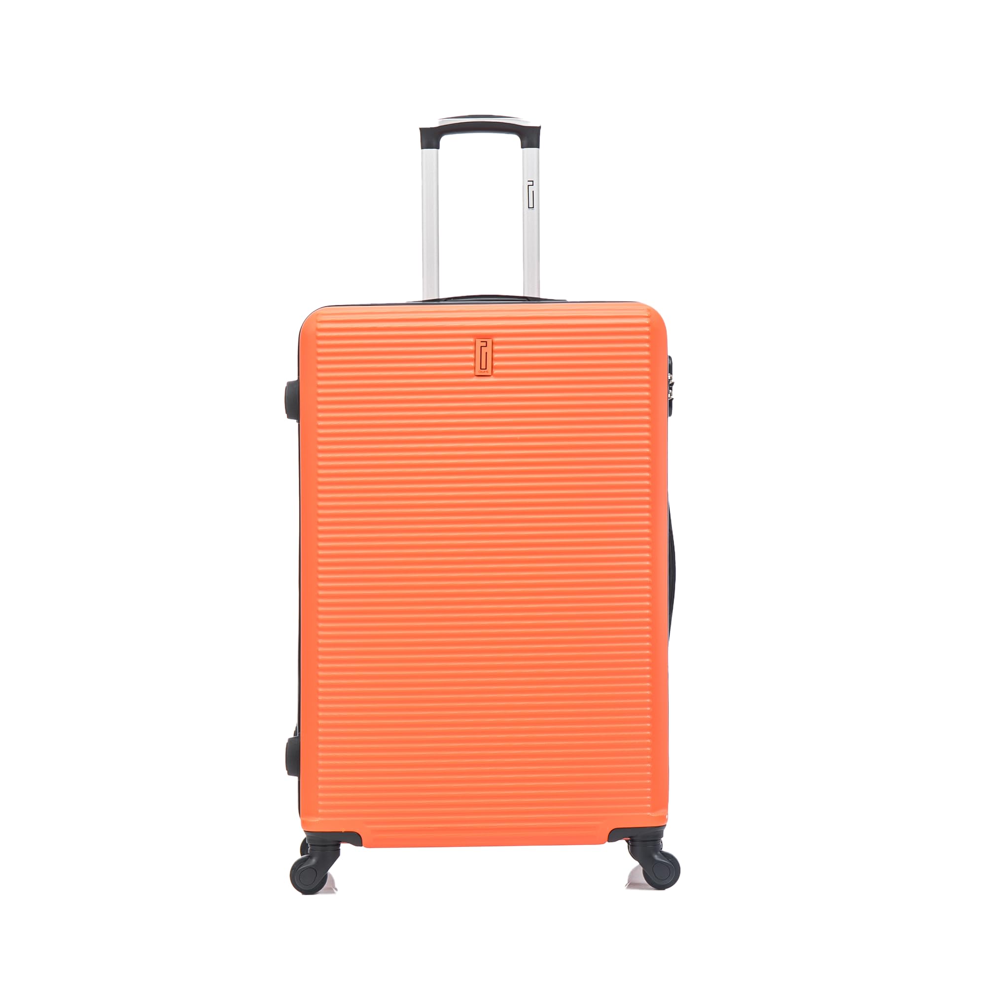 CELIMS - Duża Walizka Podróżna Sztywna na 4 kółkach Lekka Bagaż Rejestrowany 23kg 75cm | Zamek Zintegrowany | ABS | Duża Walizka na 4 kółkach 75cm | Pomarańczowy