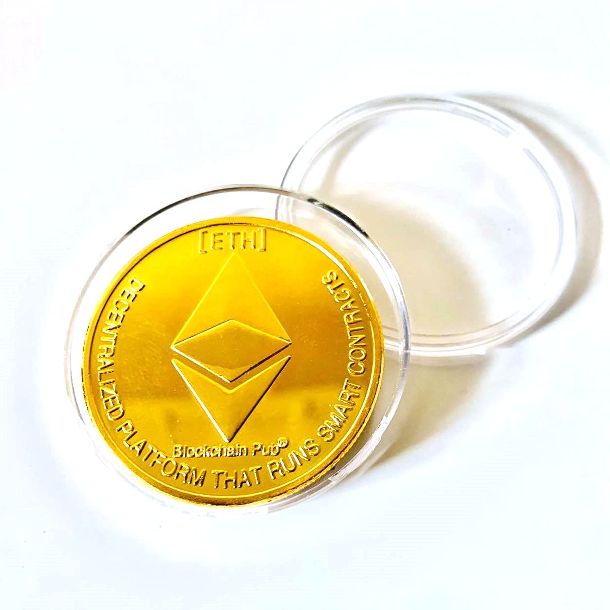 Crypto-monnaie à collectionner Crypto Physical Gold Metal Coins (Ethereum  ETH) : Amazon.ca: Jeux et Jouets