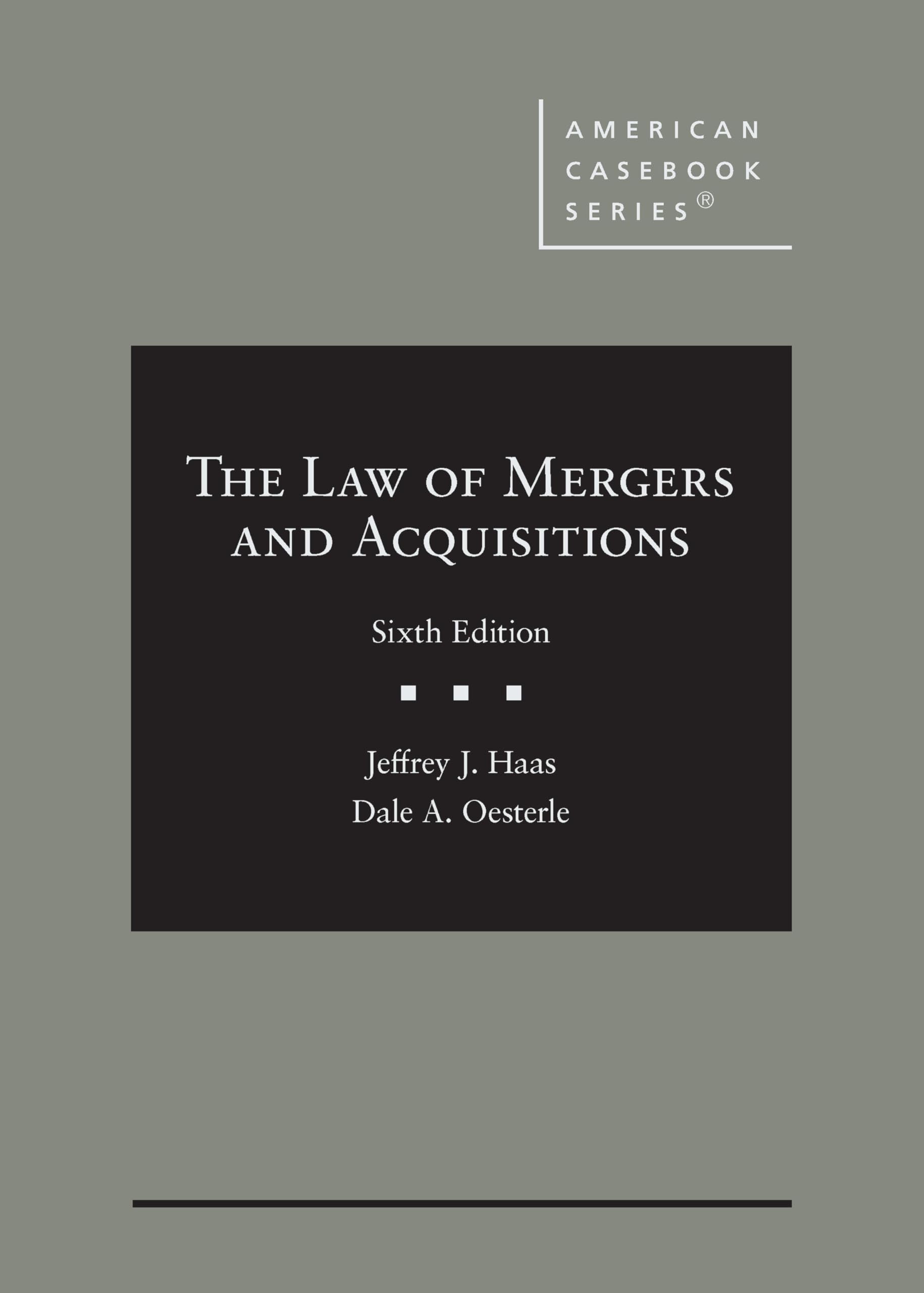 Amazon.com: The Law of Mergers and Acquisitions (American