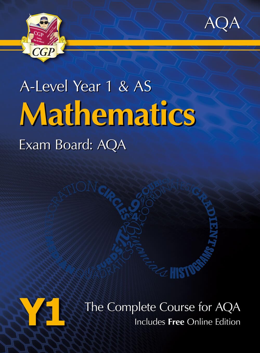 A-Level Maths for AQA: Year 1 & AS Student Book with Online Edition by CGP Books