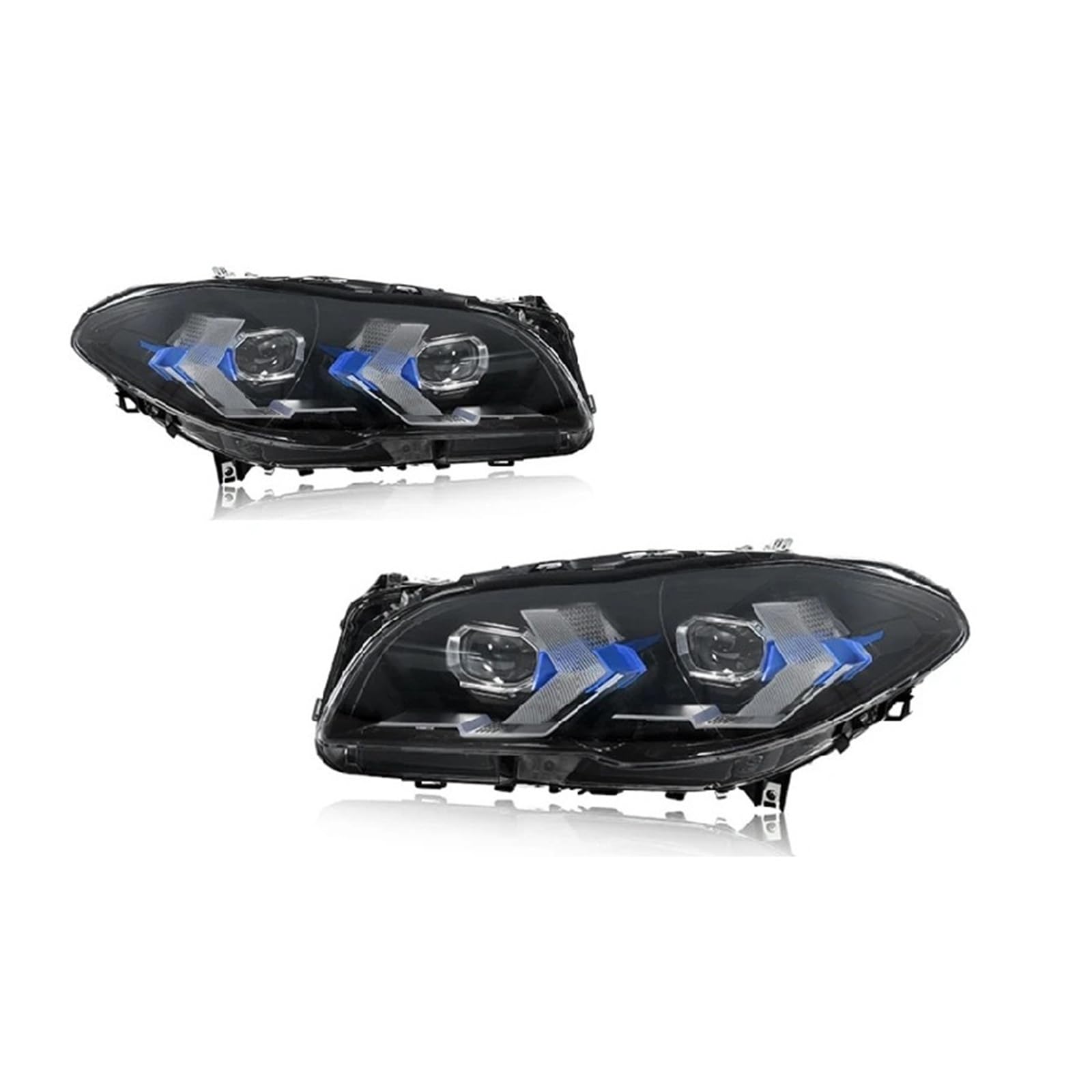 Pasuje do B//M//W serii 5 F10 F18 10-17 gorący styl Led DRL reflektor samochodowy montaż sygnału akcesoria samochodowe zmodyfikowana lampa reflektory LED(For 10-13 halgoen)