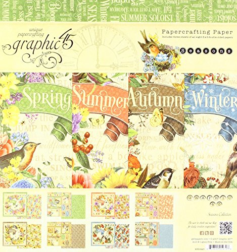 Graphic 45 Seasons 8x8 Paper Pad