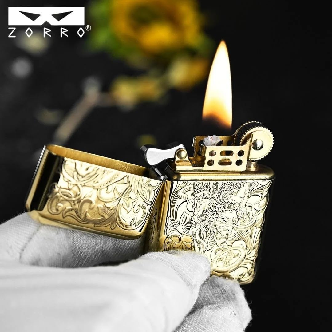 Amazon.com: ZORRO 790 Premium Brass Windproof Kerosene Lighter