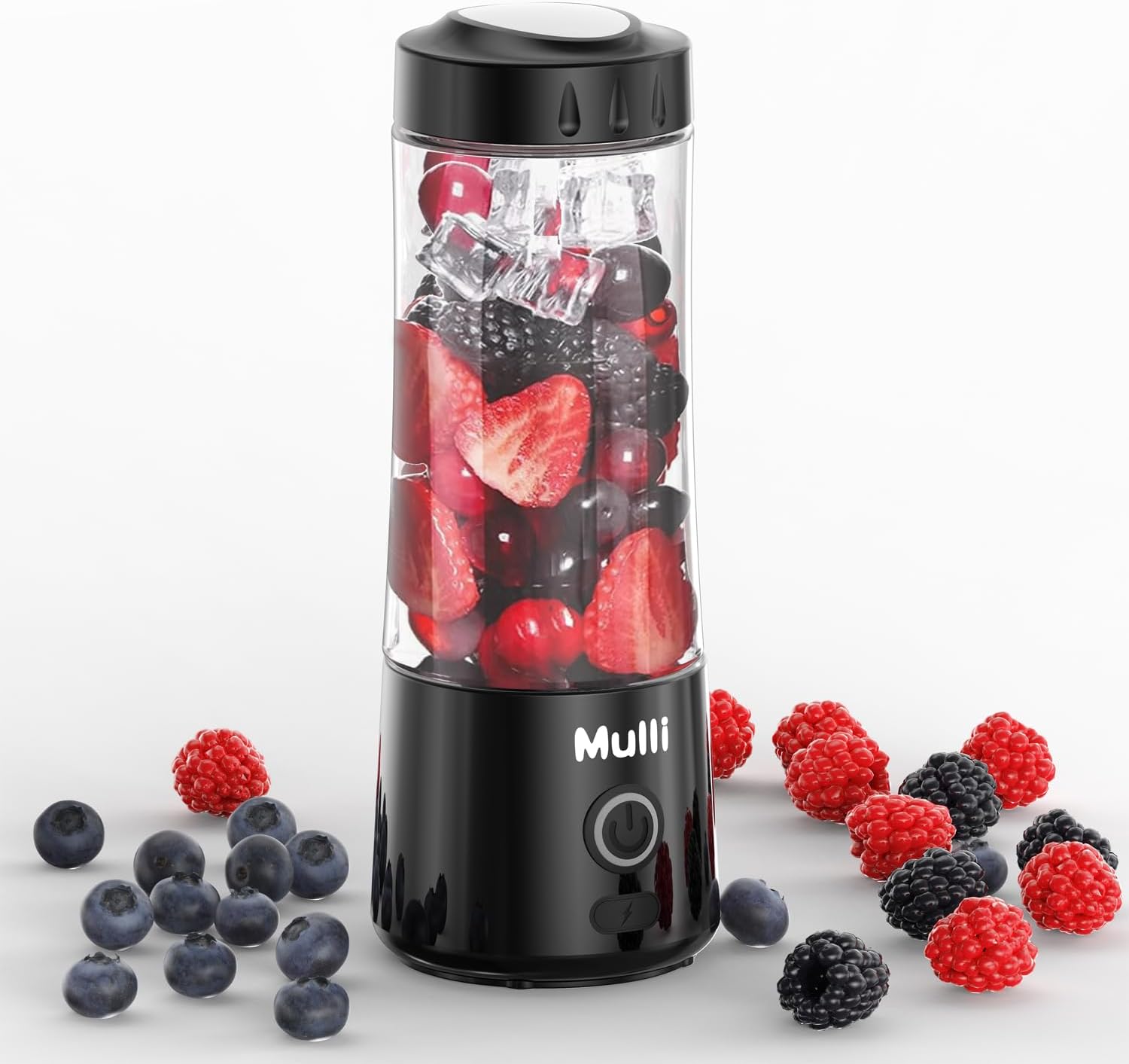 Mulli Portable Blender,USB Rechargeable Personal Mixer for Smoothie and Shakes, Mini Blender with Six Blades for Baby Food,Travel,Gym(Update)