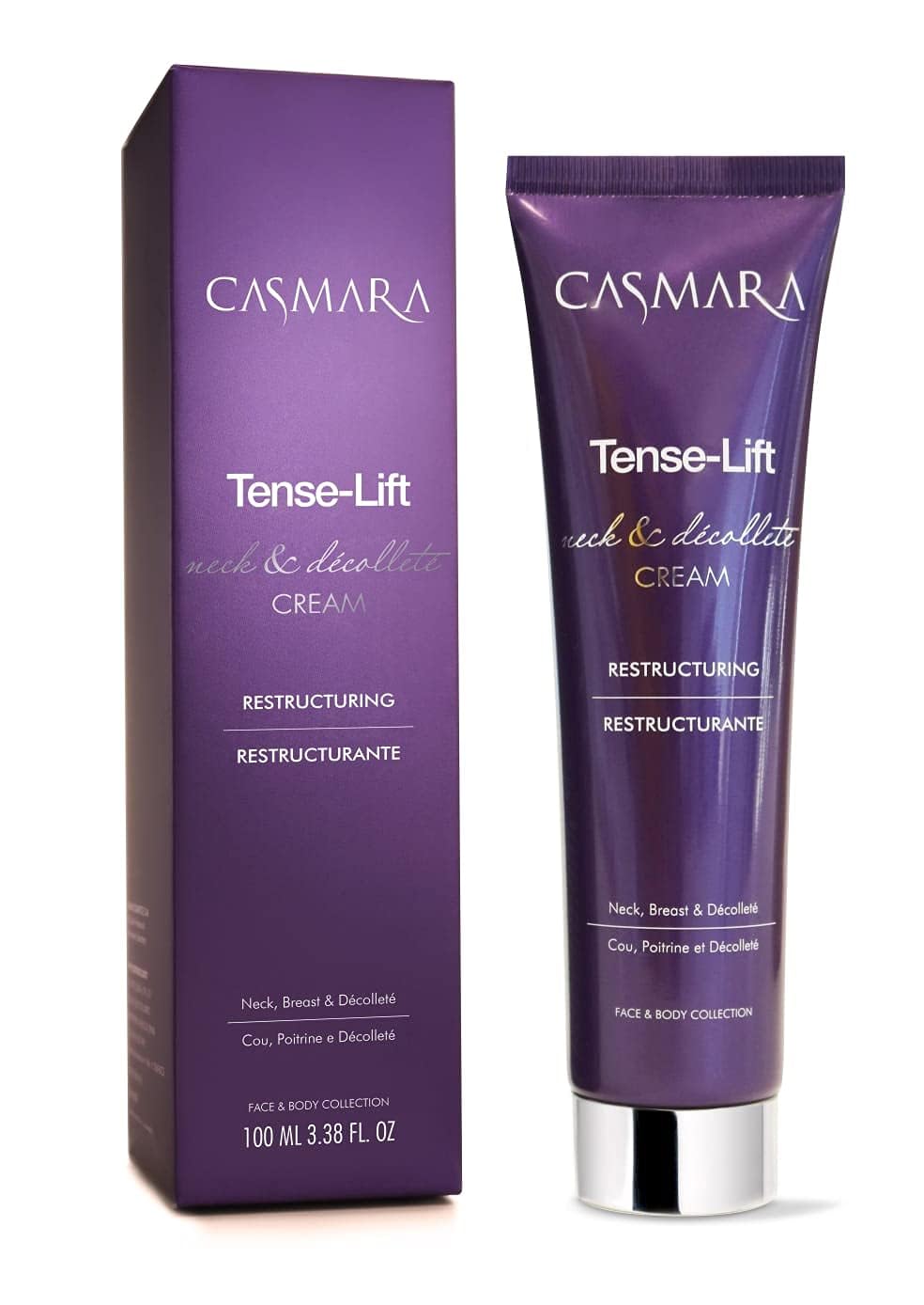 CASMARA - Crema Cuello y Escote Reafirmante Anti-Edad Tense Lift Cream, Antiarrugas, Crema Cuello y Escote Efecto Lifting, Reestructurante, Piel Firme y Elástica, Redensificante, Todo Tipo de Piel
