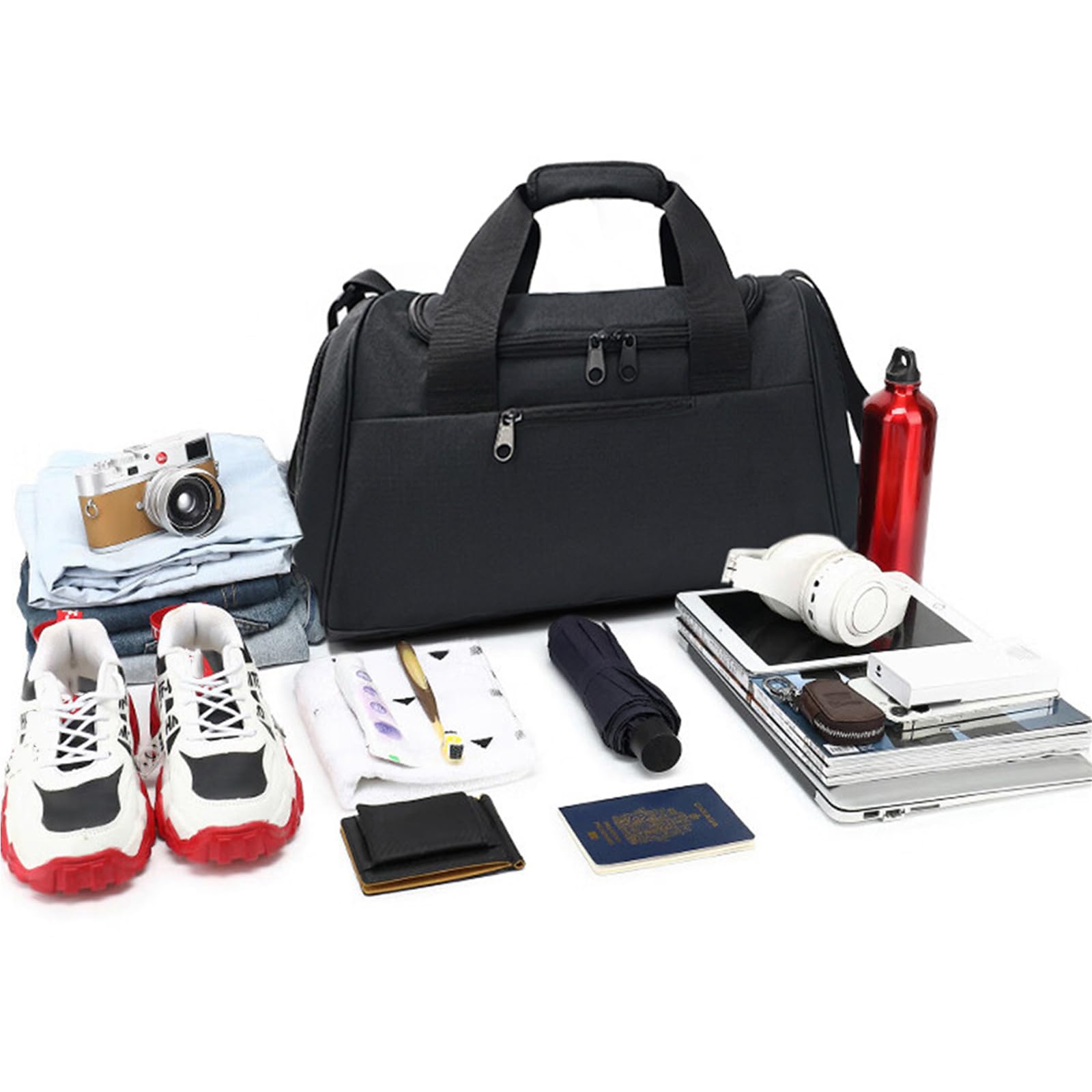 Bolsa de lona para mujer, bolsa de gimnasio, bolsa de viaje, bolsa de deporte, bolsa de viaje de negocios, bolsa de natación de gran capacidad para acampar