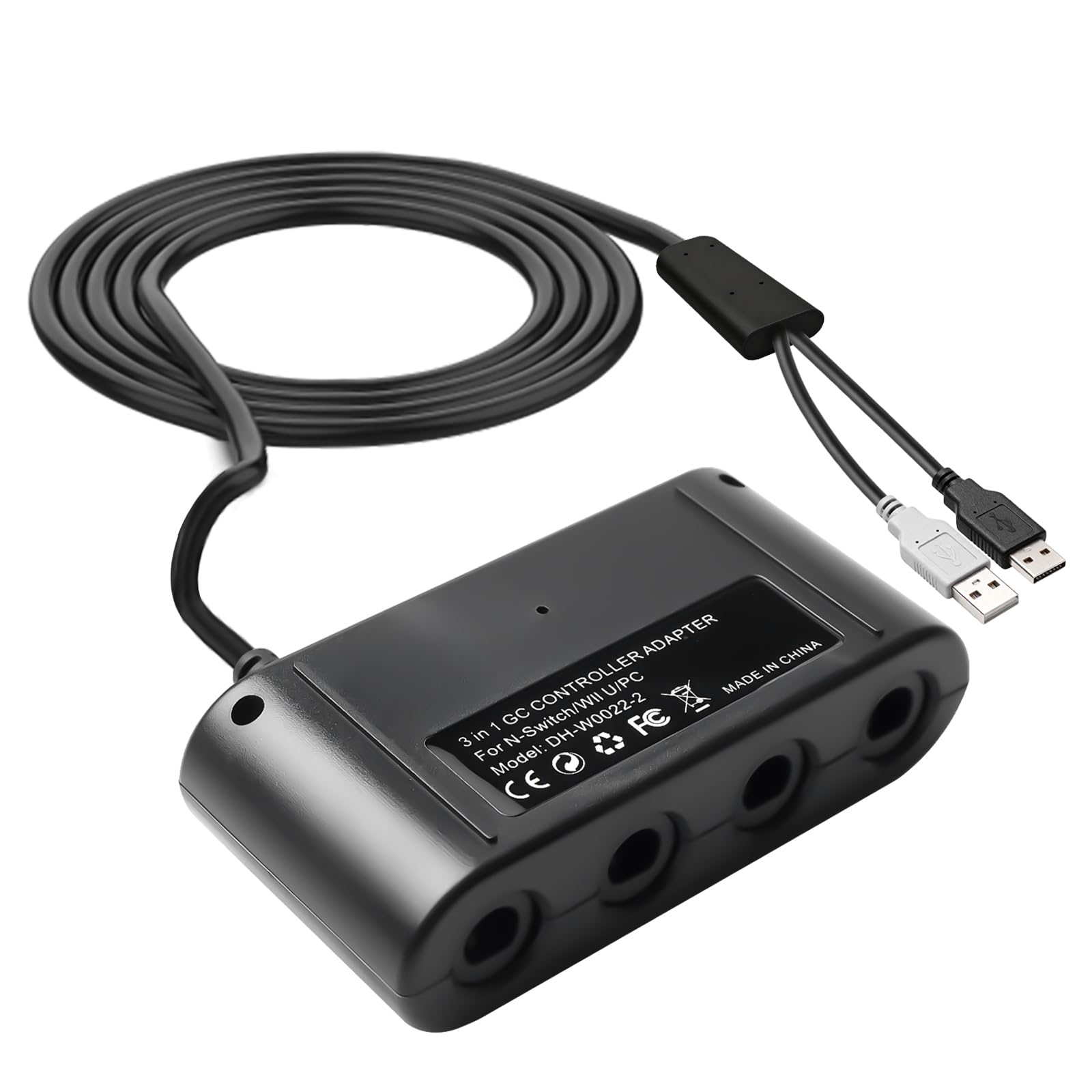 Adaptateur pour Manette GameCube compatible avec Switch, Wii U et PC, USB, 4 Ports