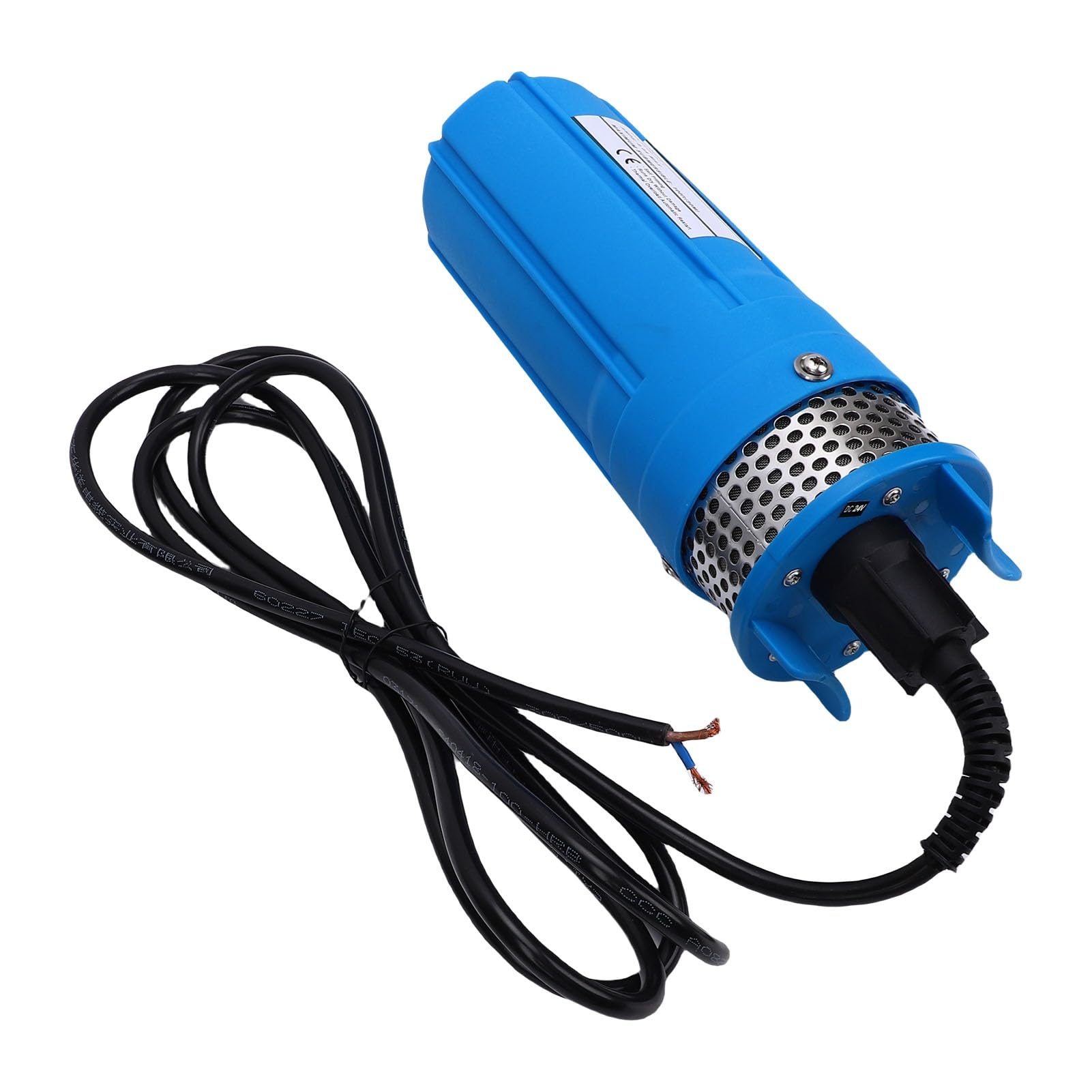 Bomba de pozo profundo sumergible solar de alta eficiencia de 96 W, velocidad rápida para riego de jardines (CC 24 V)