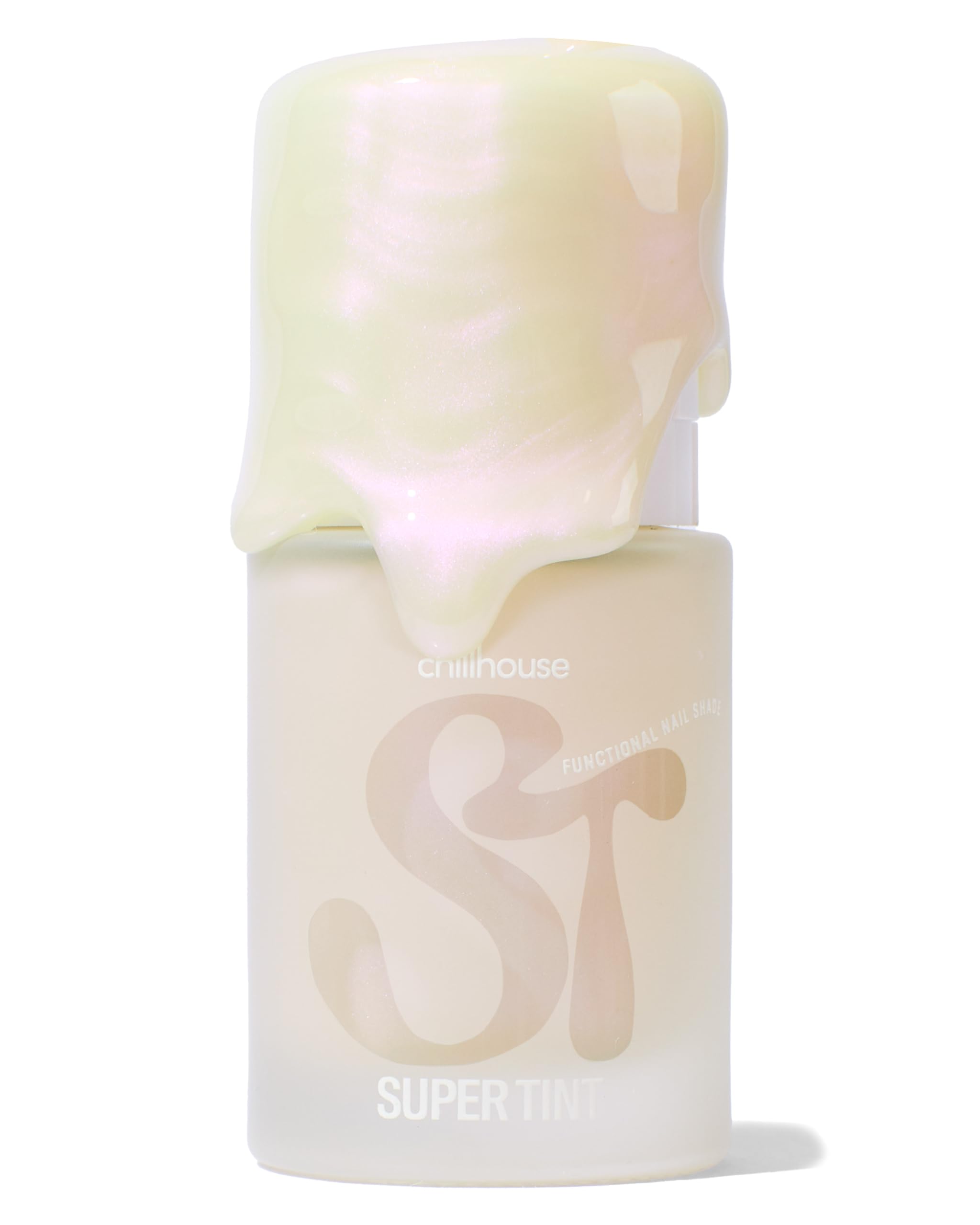 Chillhouse - Super Tint (Coco Fizz) Coconut & Castor Oil - Sheer Functional Nail Tint - 5-7 Day Wear - Buildable Color - Keratin, Vitamin E, Vitamin C