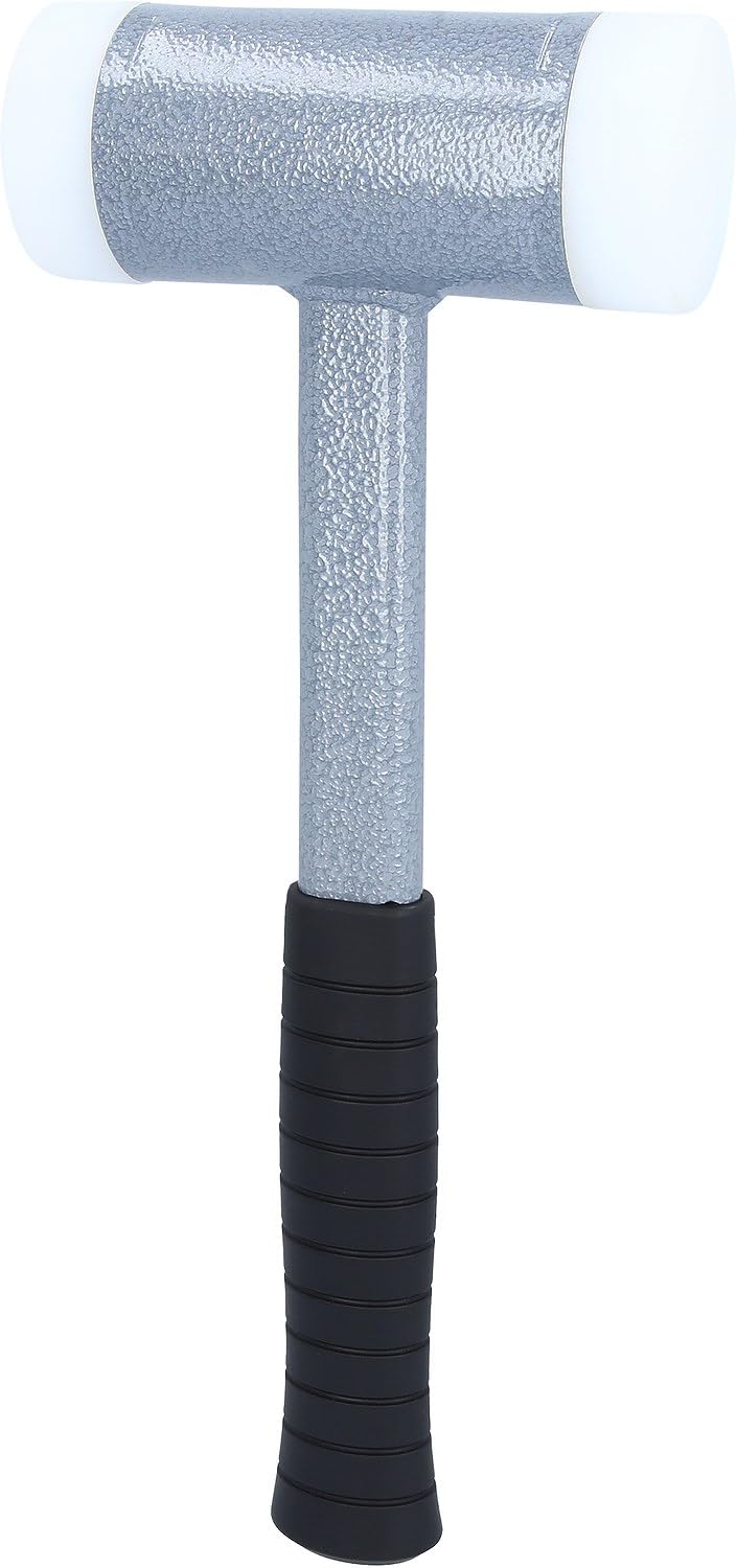 KS Tools 140.5277 Mazzuola, Antirimbalzo, con Manico Tubolare in Acciaio Stabile e Robusto