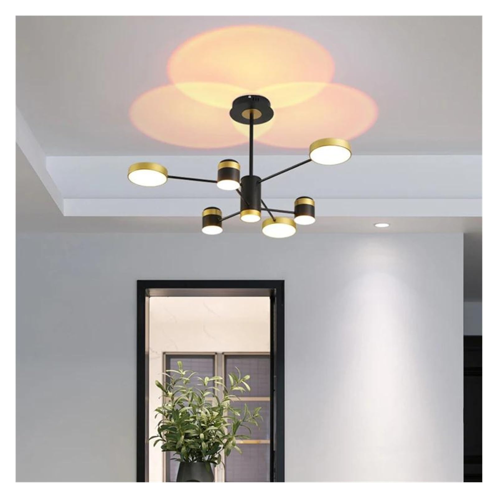 Lustres LED Classiques suspendus à 7 lampes pour décoration de salon et chambre