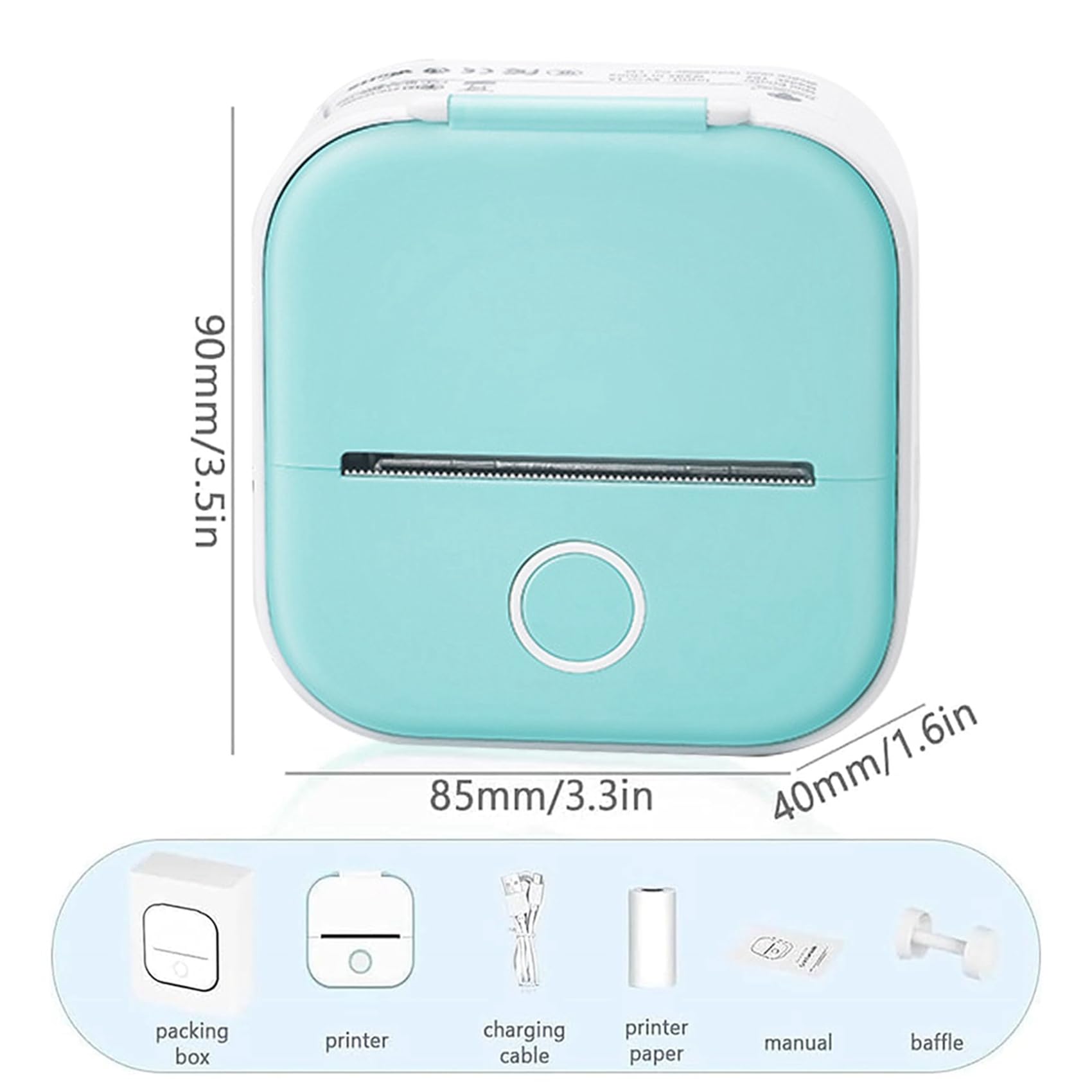 2 impresoras de tablero de garabatos, impresora de bolsillo Bluetooth sin tinta, impresora portátil Bluetooth para fotos, álbum de recortes