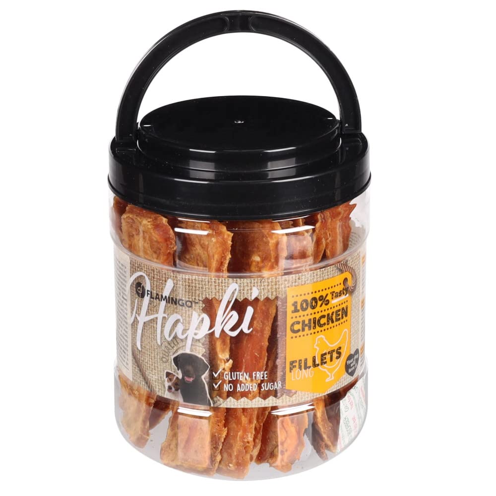 Flamingo Pet Products - Friandise Filets Long de Poulet 500 g pour Chien