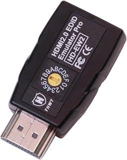 THWT HDMI 2.0 EDID Emulator 4K PRO (Model: HD-EW2), Support EDID Copy and Emulation, HDCP Passthrough, 14 PreSET EDID Values