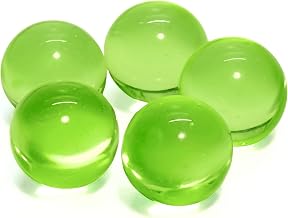 Tsukushi Science Uran Glass Marbles Czech Fluorescent Glass Green 10mm 5pcs No Hole Beads Authentic Accessories | ブラックライト アンティーク