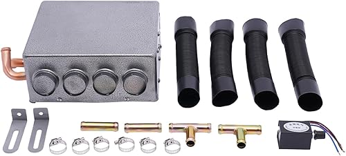 Calentador universal para debajo del tablero, calentador auxiliar universal de 12 V para minivancamionescosechadoras, calentador de coche con 4