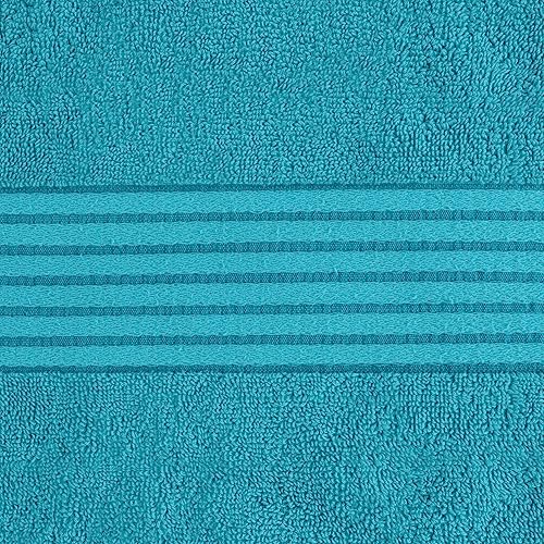 Image of Utopia Towels Luxurious Bath Towels Set, 27 x 54 Inches 100% Ring Spun Cotton, 4 Pack Turquoise