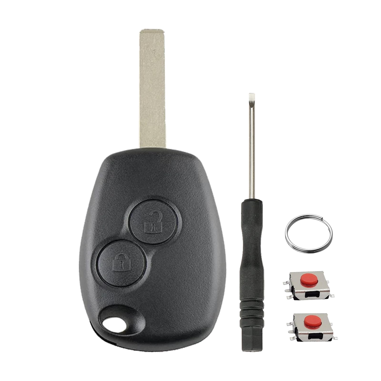 2 Buttons For 2014 2015 2016 Vauxhall Vivaro Key Fob Case Cover For Renault Trafic Key Fob Renault Master Key Fob Renault Kangoo Modus Clio Dacia Sandero Key Vauxhall Movano Key with VA2 Blade