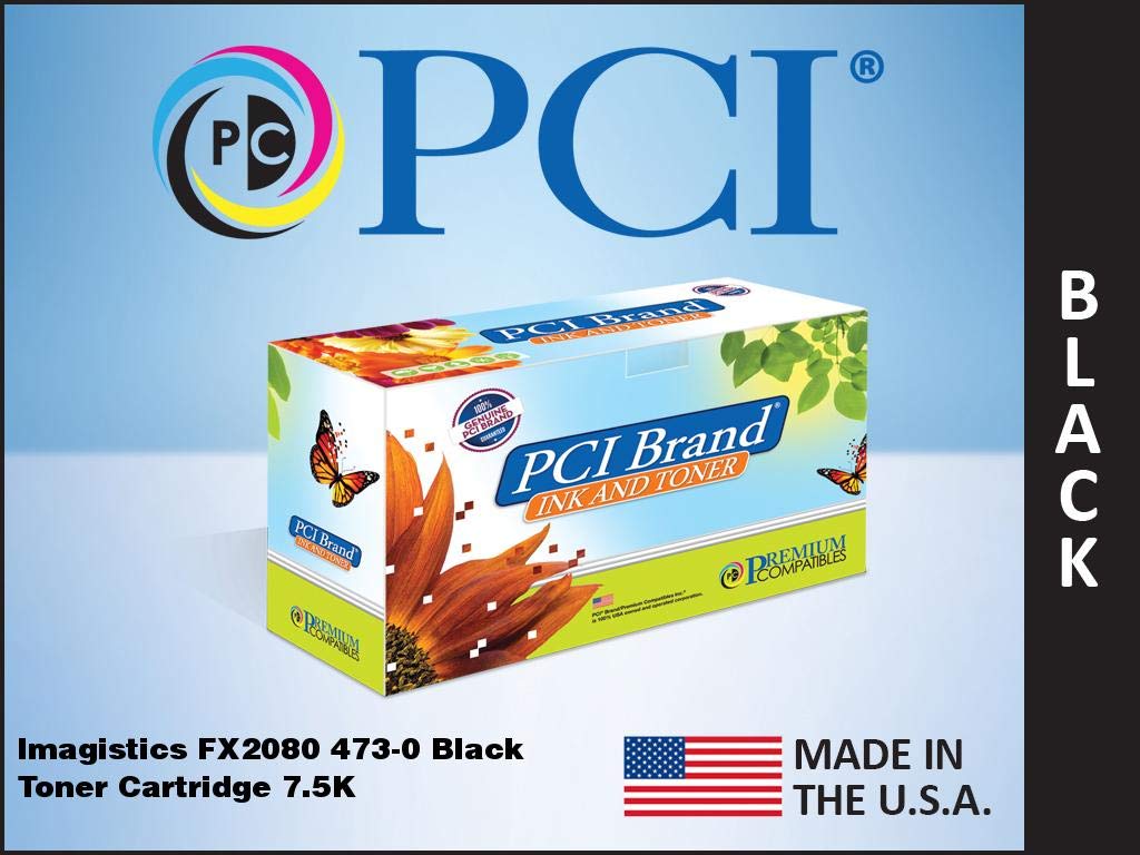 Premium CompatiblesPCI Brand Toner Cartridge Replacement for Imagistics 473-0 FX2080 Black Toner Cartridge 7.5K Yield