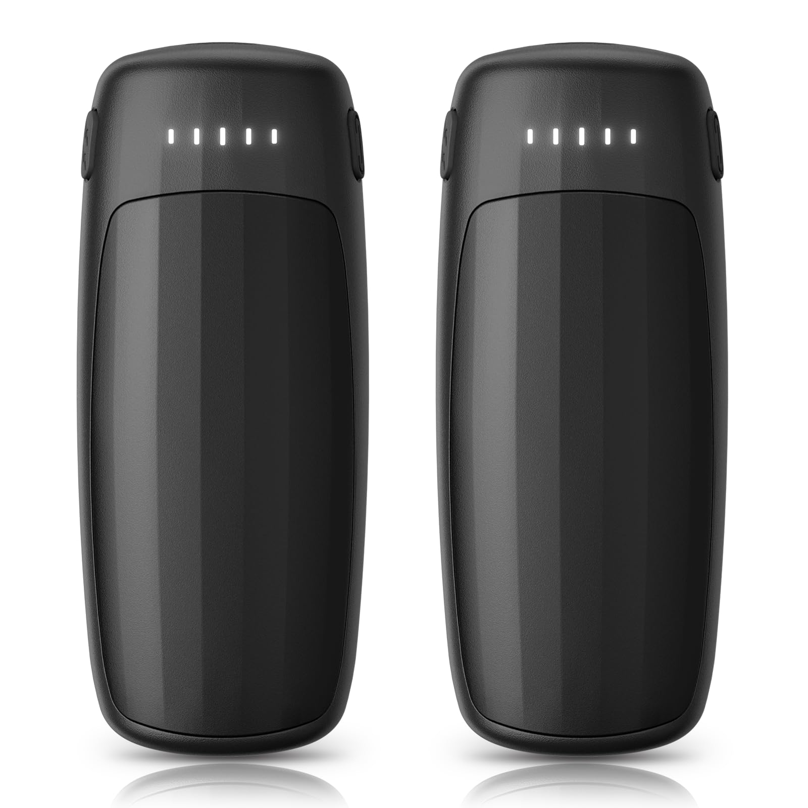 Therova Rechargeable Hand Warmers 2 Pack, Electronic Handwarmers with 5 Levels Heat, Max 131℉ Fast Heating Reusable Handheld Heater, for Women Men