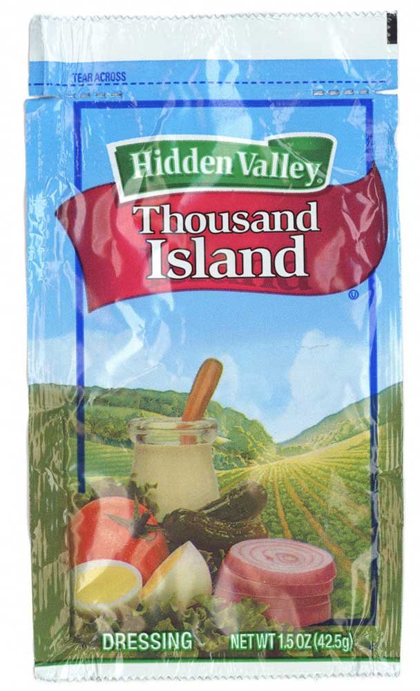 Hidden Valley Thousand Island Portion Pack Dressing -- 84 Case 1.5 Ounce