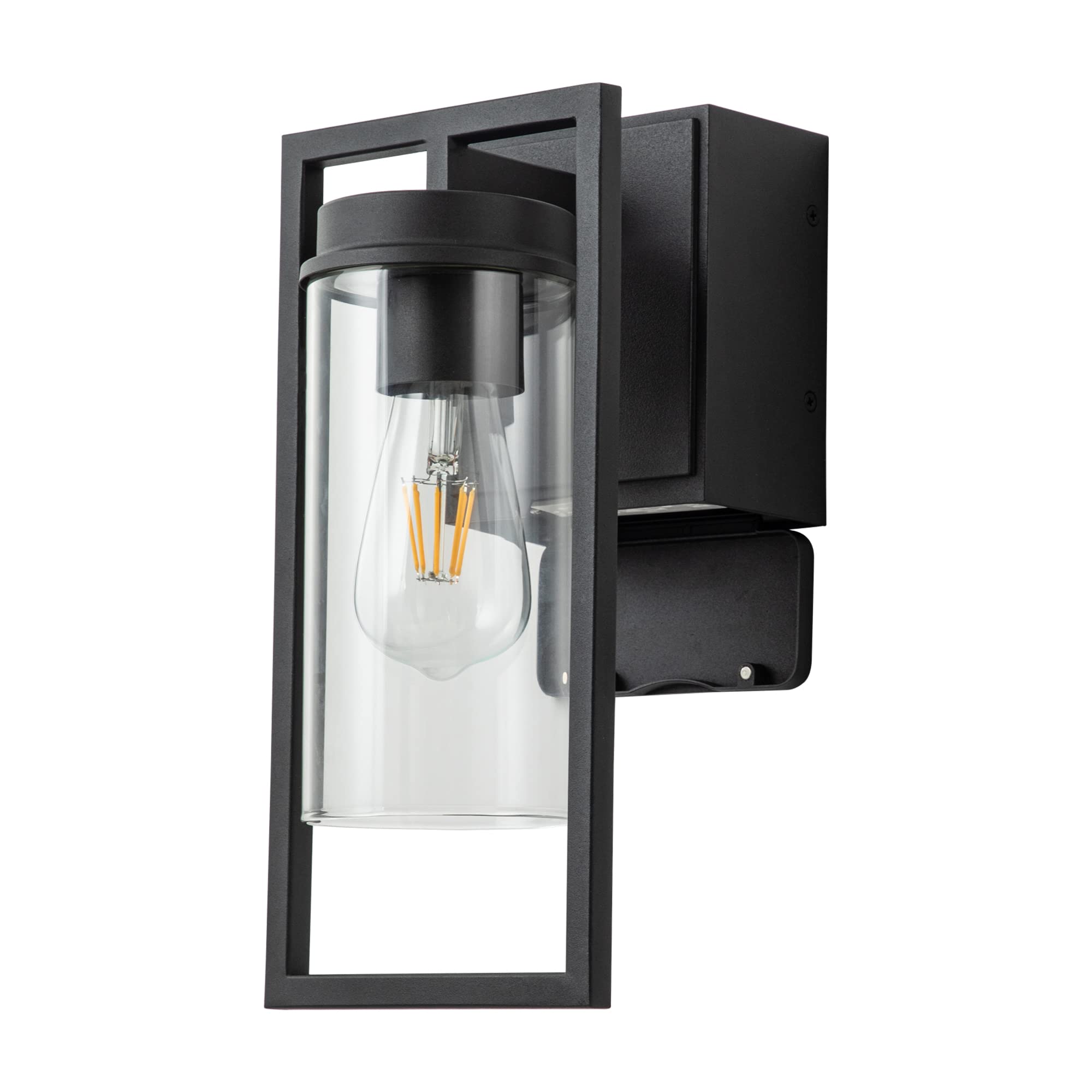 OUPAVOCS Modern Porch Light with GFCI Outlet