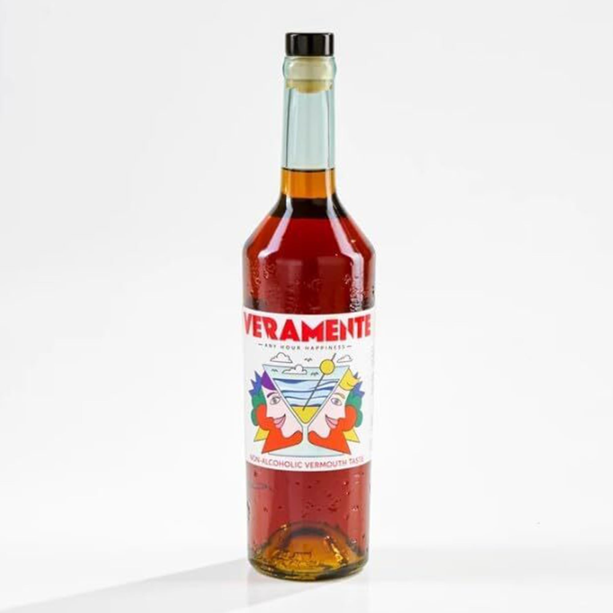 Vermouth Analcolico Veramente – Infuso Botanico con Aromi Naturali di Assenzio, Arancia, Salvia, Rabarbaro, Aromi naturali – Bottiglia di Vetro da 750 ml