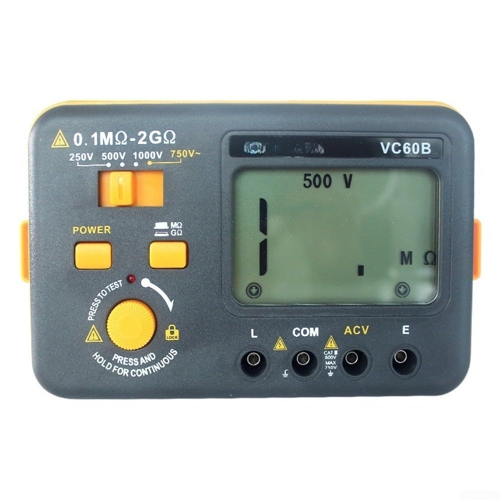 ReachMall Isolationsmessgerät VC60B 1000V Digital Megohmmeter