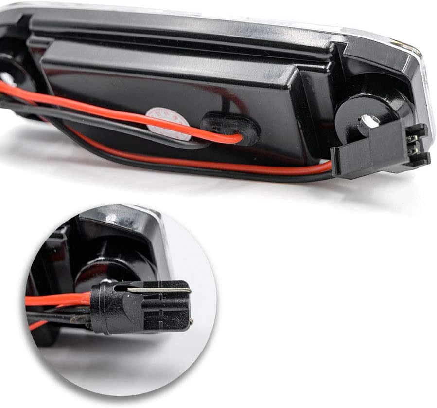 LED License Plate Light Assembly for 2011-2014 Hyundai Sonata i40 i45, 6000K Xenon White 18SMD Error Free Rear Tag Lights Kit OEM Replacement