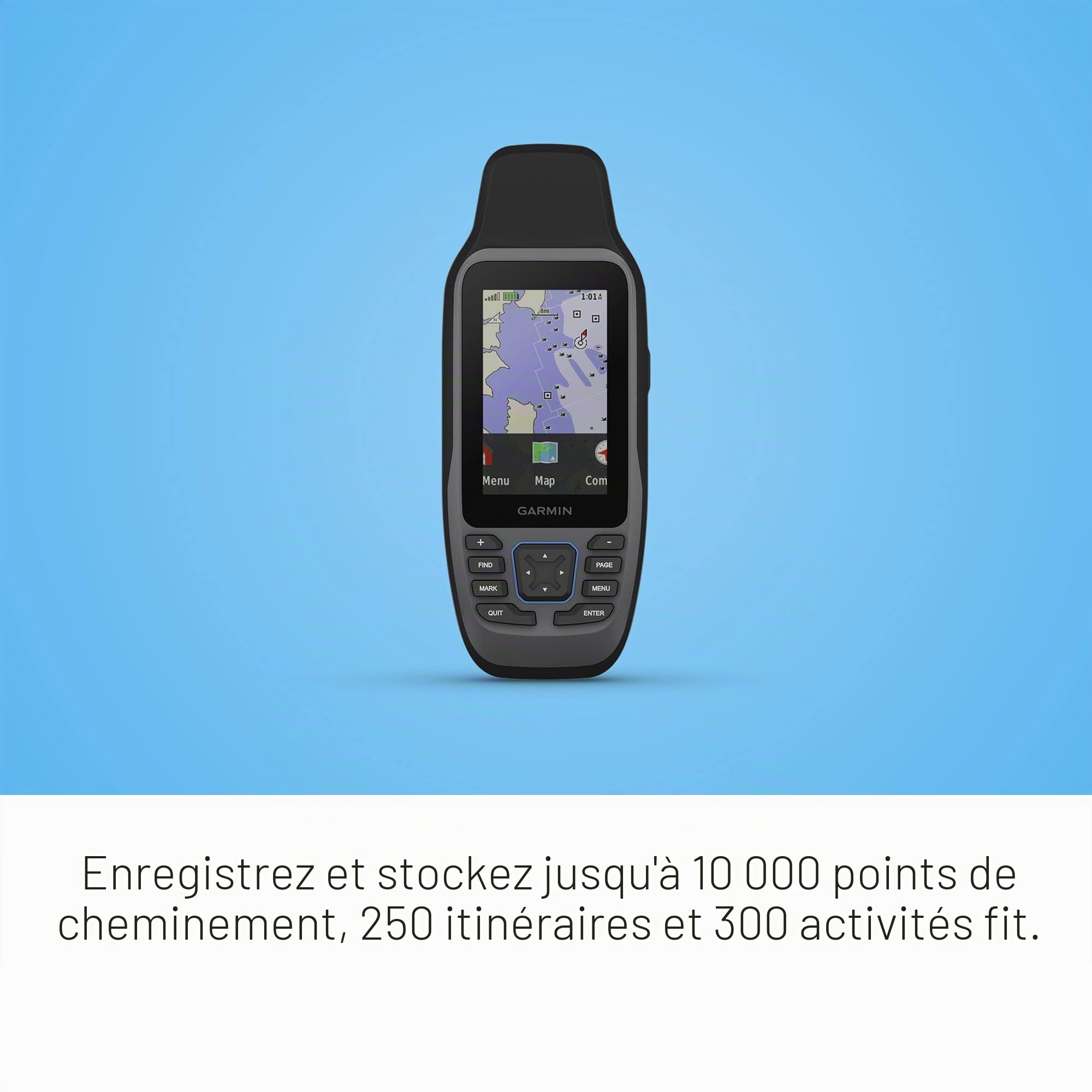 Garmin GPSMAP 79sc, GPS Marin Portable préchargé avec Cartes côtières BlueChart g3, Design Robuste et Flotte dans l'eau