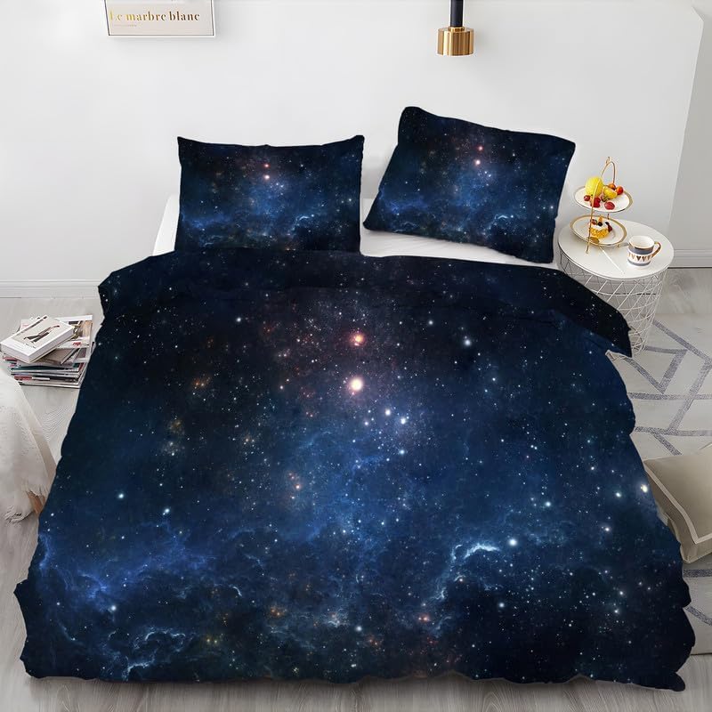 Sky California King Duvet Cover Aesthetics Print Bedding Soft Microfiber Comforter Cover and 2 Pillow Shams 20"X36", Bed Set Duvet Covers with