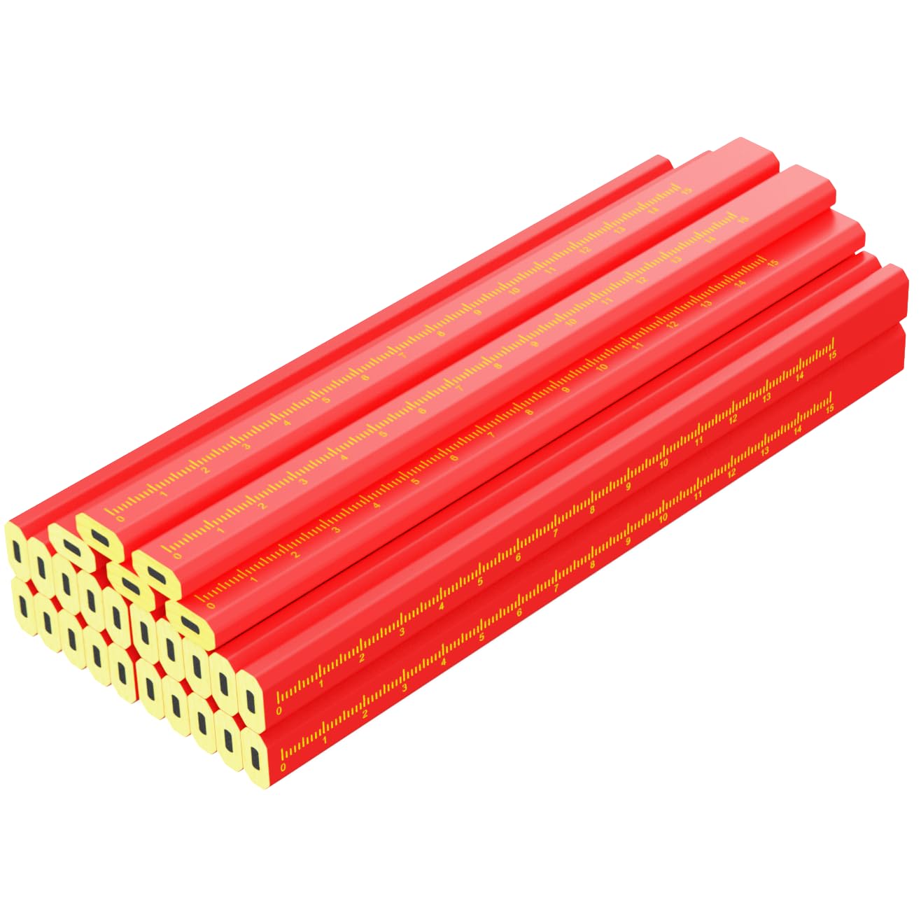 KR. LIF Lápices de carpintero de construcción, lápiz de marcado de carpintero para carpintería, herramienta de marcado de hormigón (25)