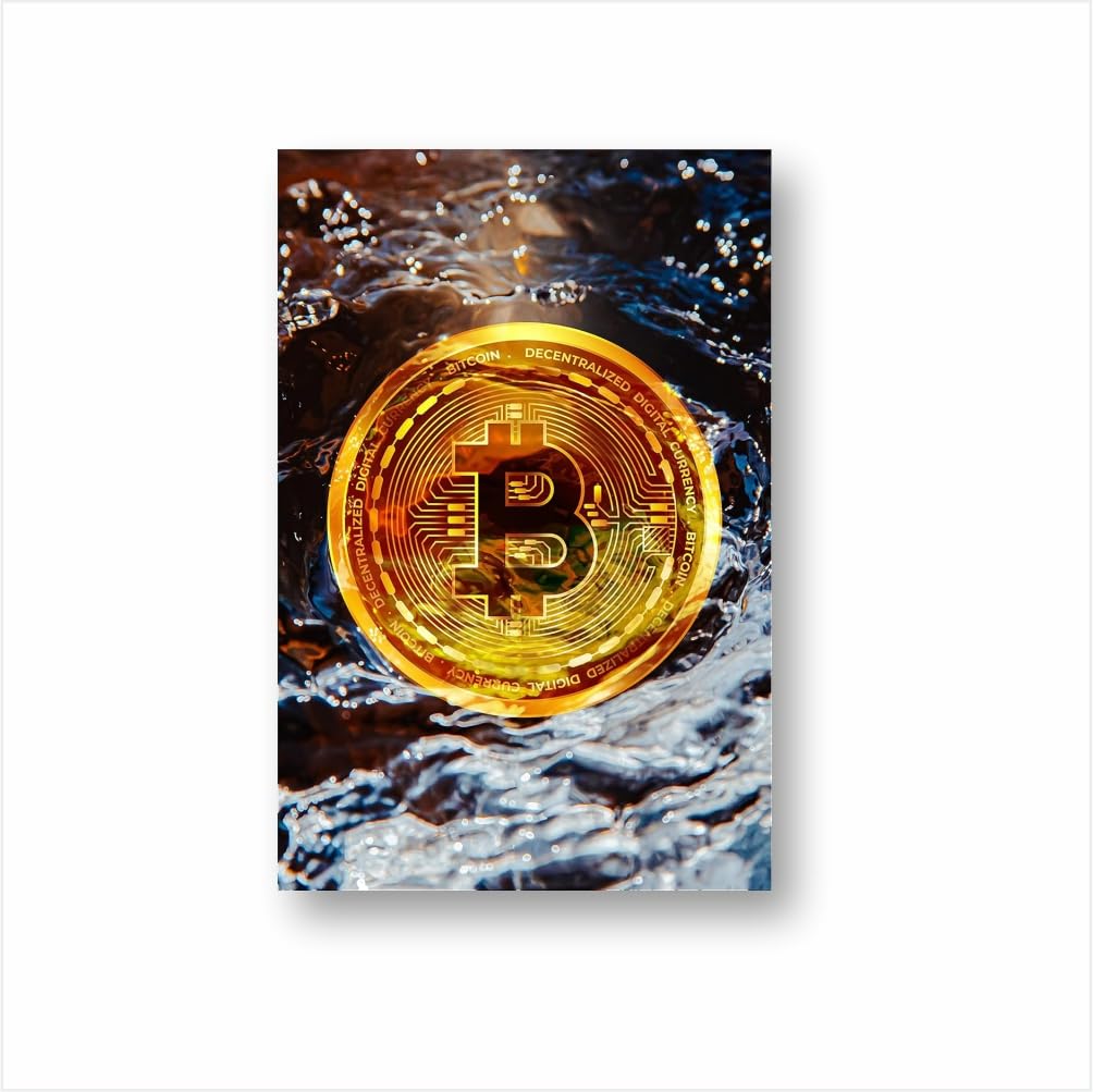 Printodelivery Bitcoin Logo Gold Vertical Abstract Colors Canvas Wall Art  Paintings for Living Room/Bedroom/Office Decor (L-48 x H-72 Inch, TR61) :  Amazon.in: Home & Kitchen