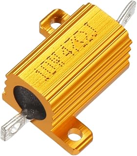 uxcell Aluminum Case Resistor 10W 47 Ohm Wirewound for LED Converter with Rod Post 10W47RJ