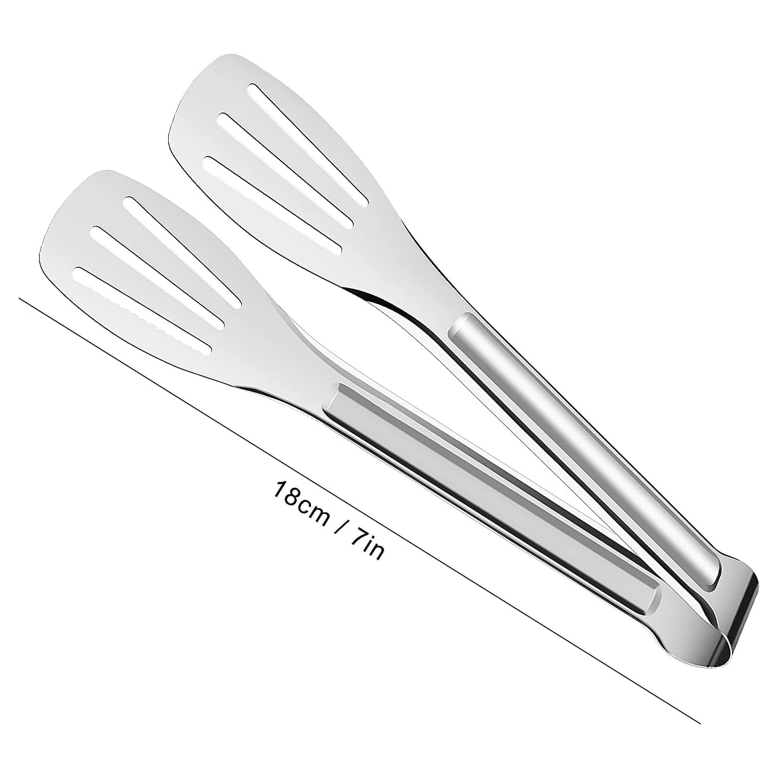 Paquete De 6 Pinzas De Cocina, Pinzas Para Buffet, Pinzas Pequeñas De Acero Inoxidable Para Servir, 7 Pulgadas, Para Alimentos, Ensaladas, Parrilla, Buffets Y Cocina, Diseño Seguro Con Bordes Lisos