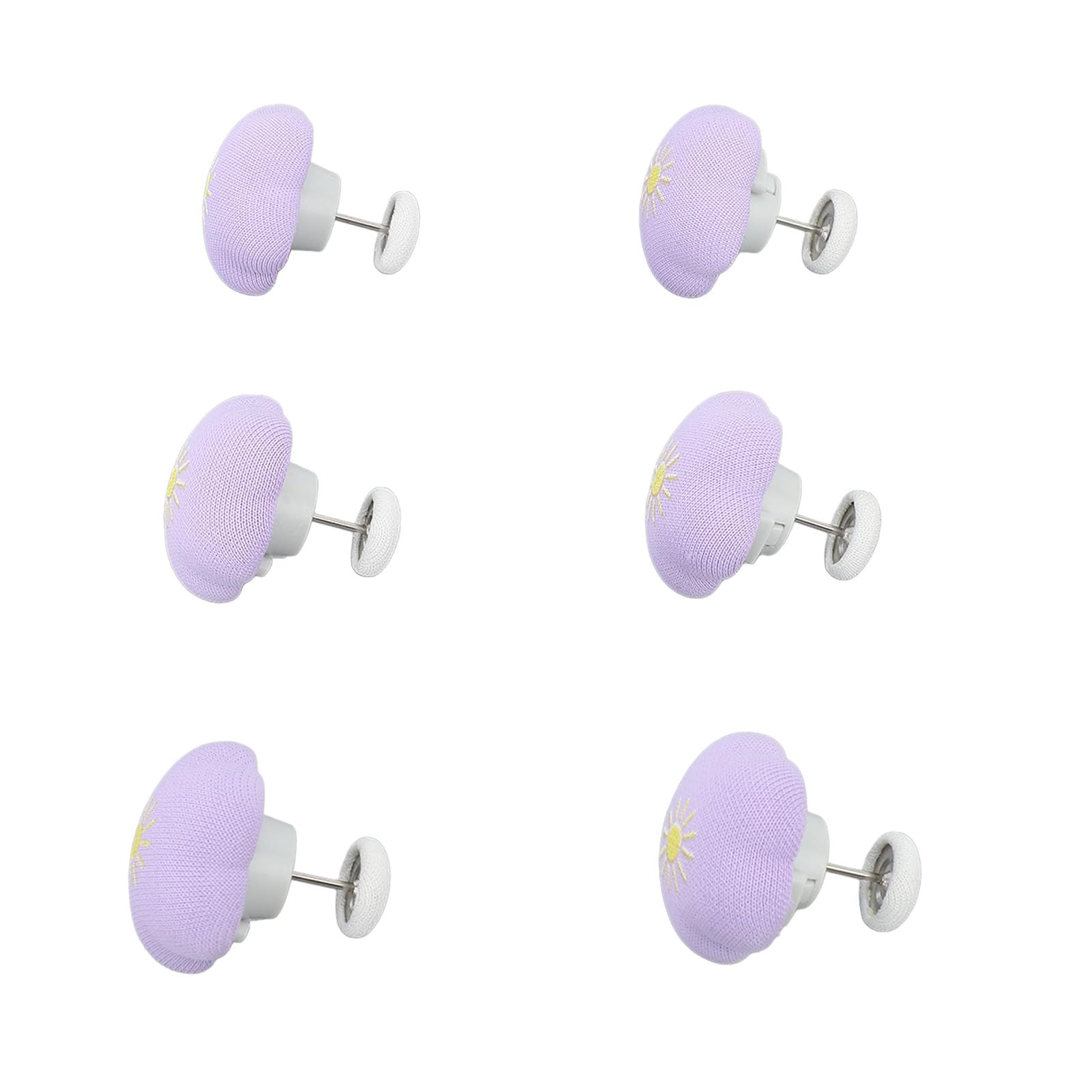 16Pcs Duvet Cover Fasteners, Flower Shaped Duvet Cover Pins, Antislip Duvet Grippers, Comforter Clips, and Bedding Holders for Securing Bedding on All Bed Sizes (Purple)