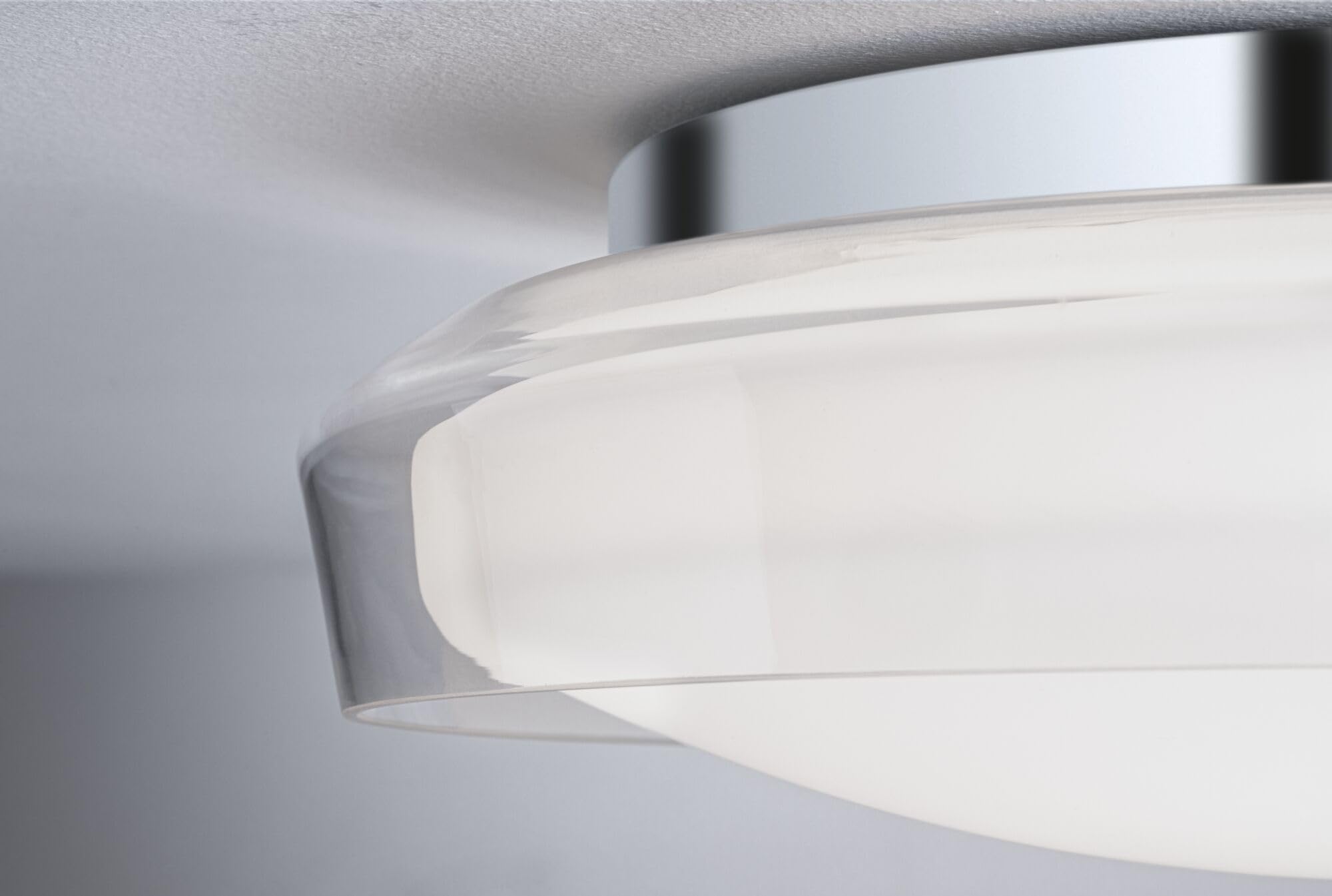 Paulmann 71078 Plafoniera LED Selection Bathroom Luena IP44 3000K 600lm 230V 11,5W vetro, cromo, luce da bagno