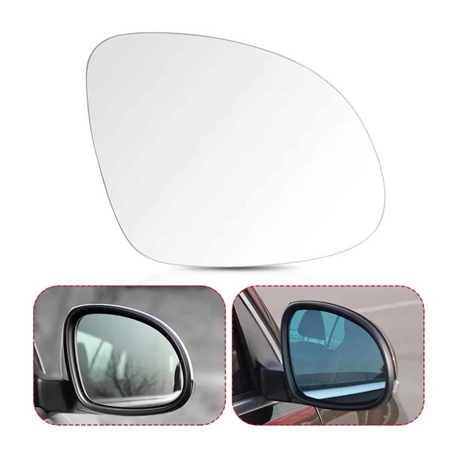 Vetro Specchietto Retrovisore Riscaldato Per VW Tiguan (2010-2018) – Lente A Specchio – Sinistra E Destra – Sostituzione OEM 5N0857521/5N0857522 - 5