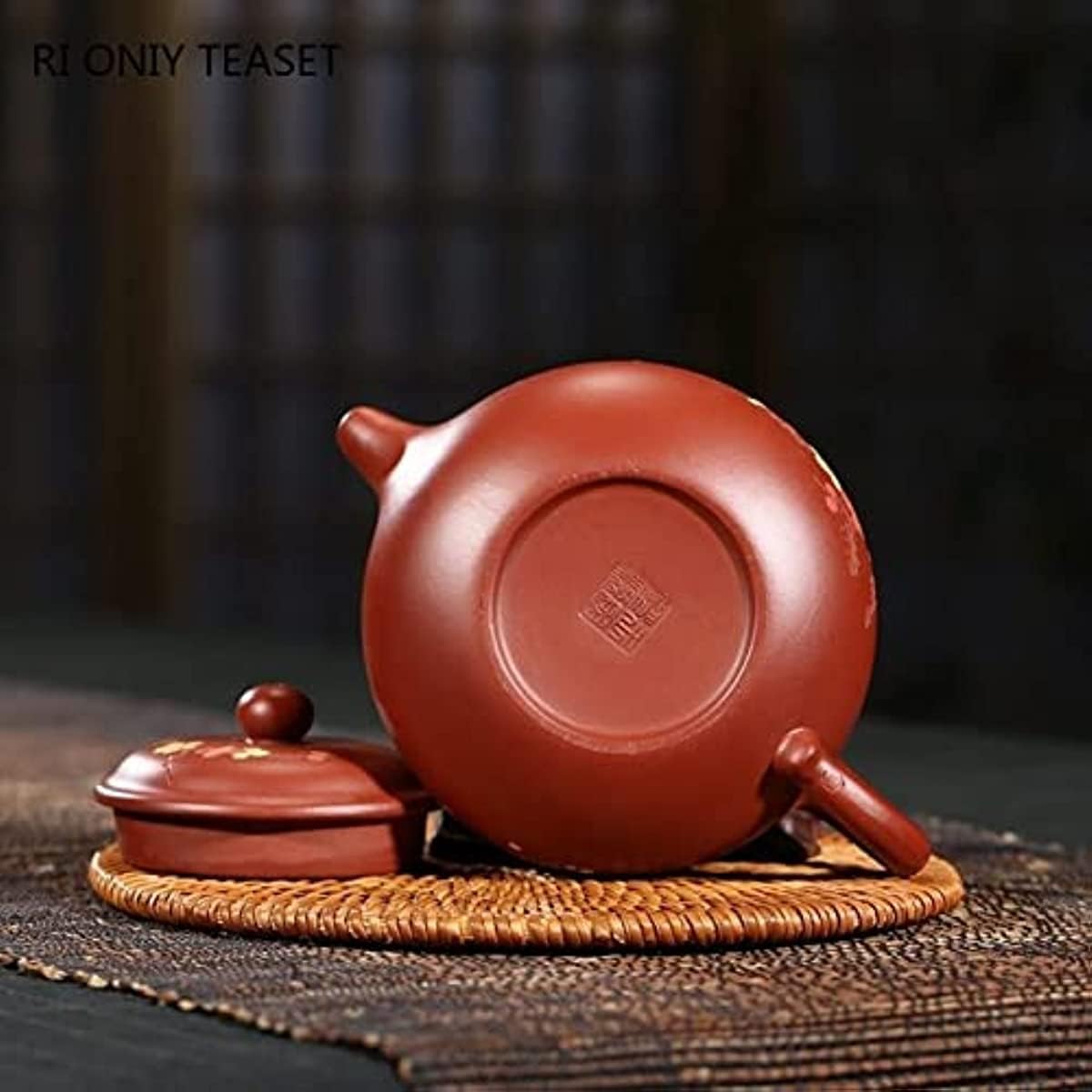Chiński zestaw do herbaty Gongfu 260 ml fioletowy dzbanek do herbaty, surowa ruda, Dahongpao, antyczne czajniki, ręcznie malowane, śliwkowy, domowy czajnik