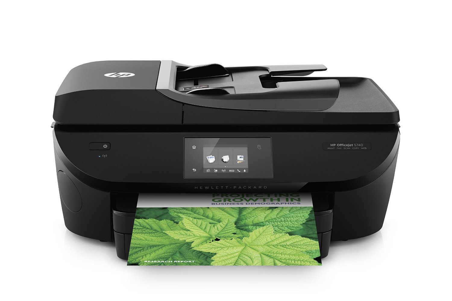 HP Officejet 5740 e-All-in-One Stampante Multifunzione, ePrint, Wi-Fi, Display Touchscreen CGD, Nero