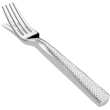 18/10 Stainless Steel Hammered Dinner Forks,Set of 12,Heavy Duty and Dishwasher Safe