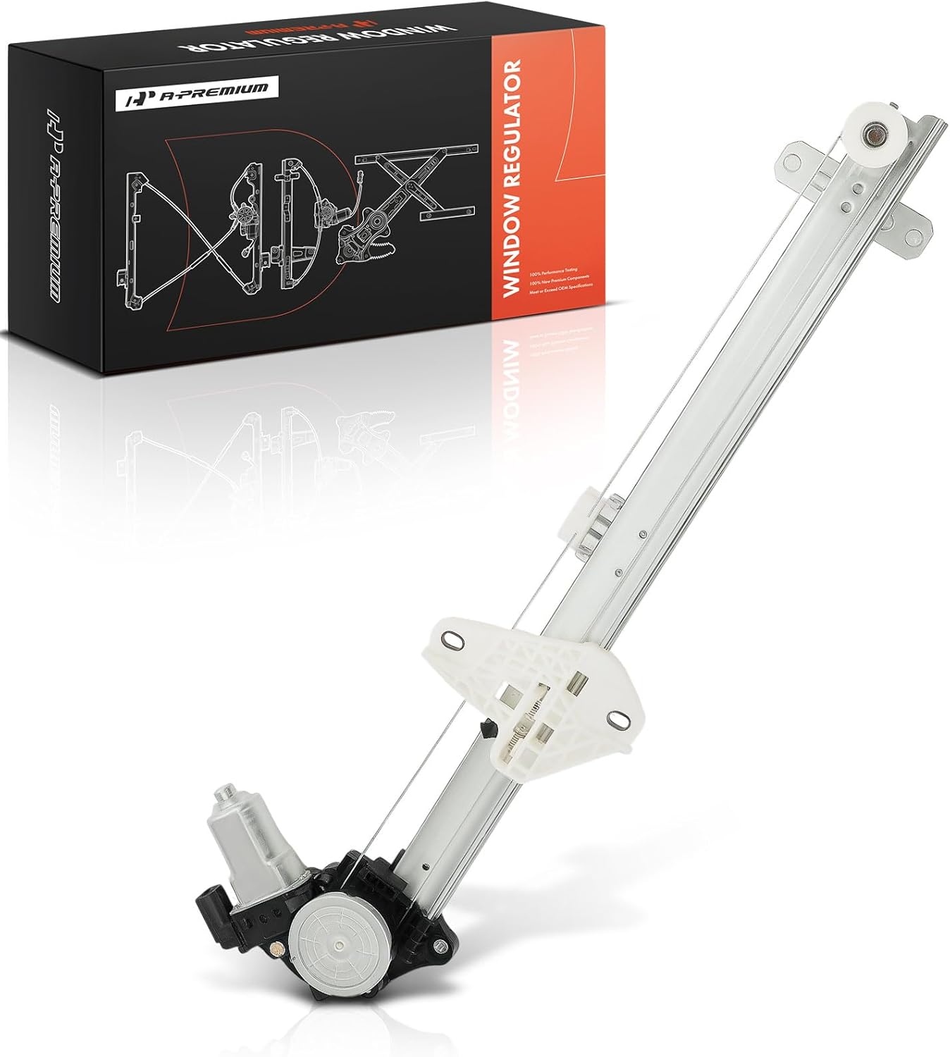 A-Premium Rear Left Driver Side Electric Power Window Regulator with Motor Compatible with Honda Pilot 2023 2024, DOHC
